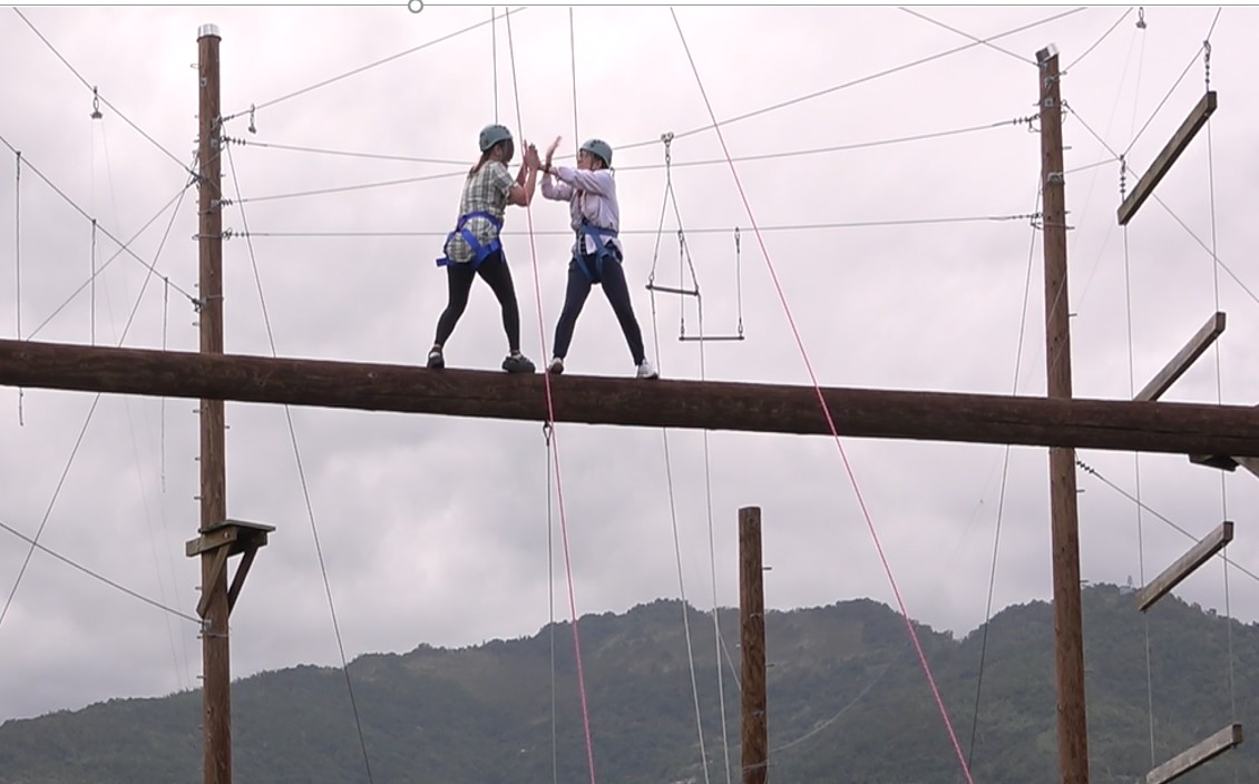 泰源監獄-114年矯正機關心社執安暨跨網絡社會工作教育訓練-高空探索-雙人獨木橋